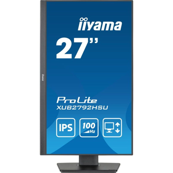 Ecran PC IIYAMA PROLITE XUB2792HSU-B6 Plat 27'' IPS