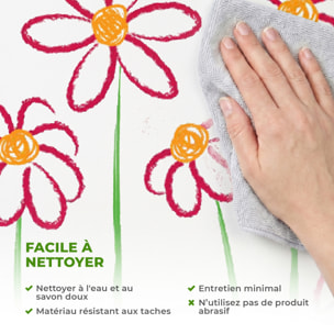 Stickers Muraux décoration adhésifs fleurs en dessin