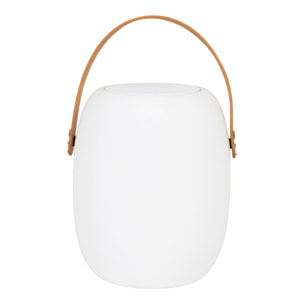 Lampada LED Cardiff con Speaker Bluetooth — Bianca Ricaricabile Ø18×21 cm