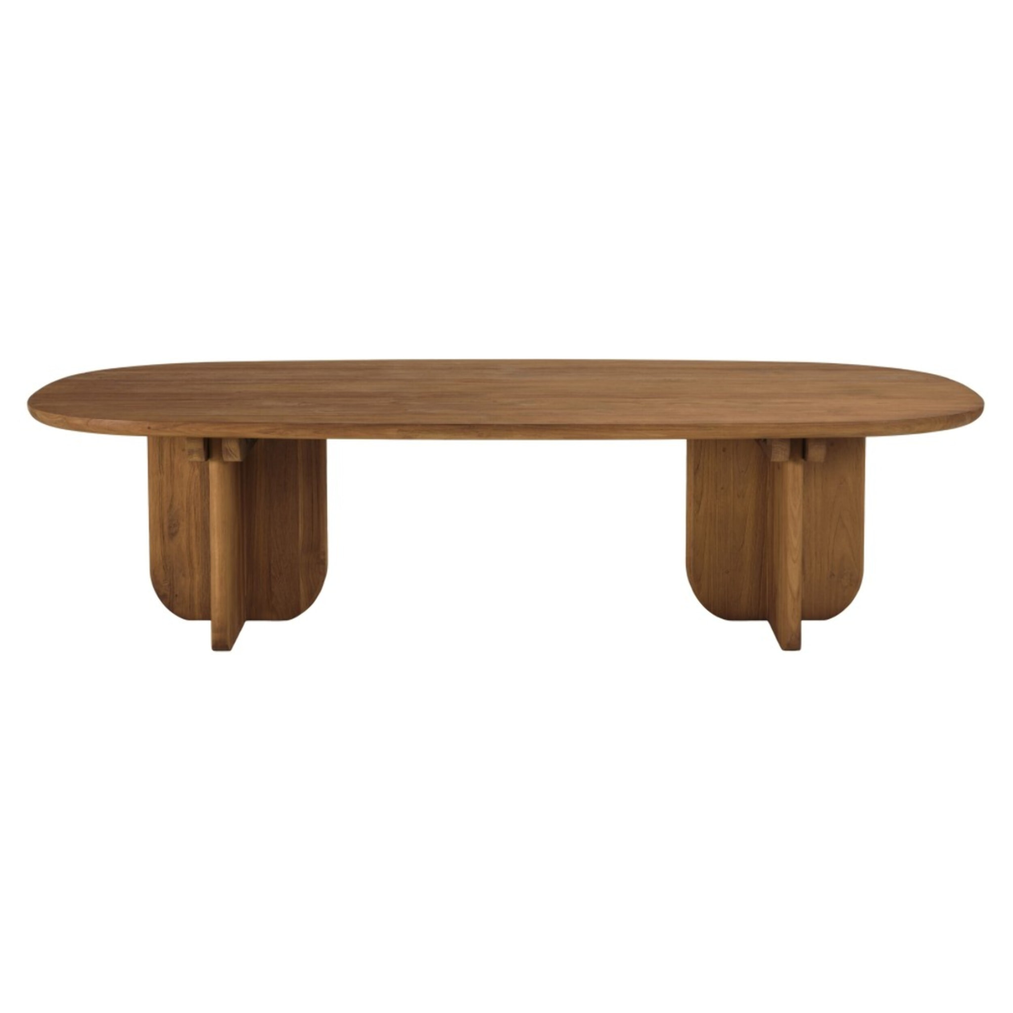SIXTINE - Table basse 140x60cm en bois de teck recyclé