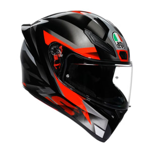 CASCO AGV K1S E2206 FASTLAP BLACK/GREY/RED