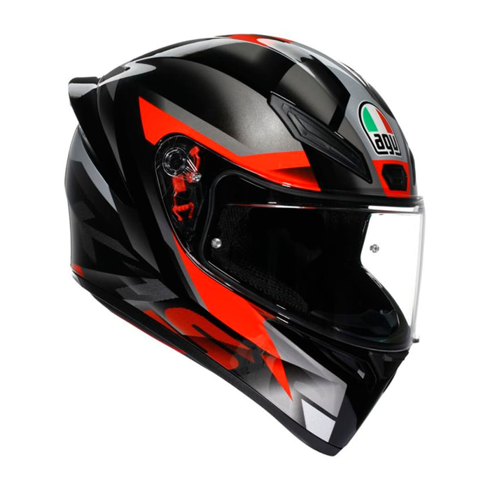CASCO AGV K1S E2206 FASTLAP BLACK/GREY/RED