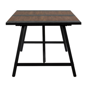 Mesa de comedor Caracas efecto Nogal, 240 cm