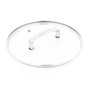 Couvercle 24 cm en verre et en aluminium SIGNATURE