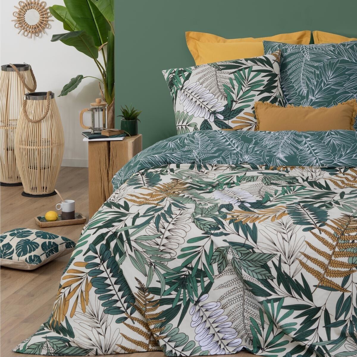 Parure de lit "Tropik" en coton 240x220 cm