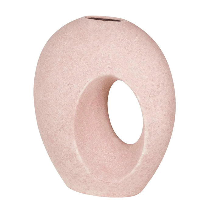 Florero Cerámica Rosa 29x16x35 Cm