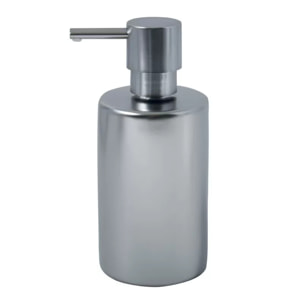Distributeur de savon Céramique TUBE-MATT Argent mat Spirella