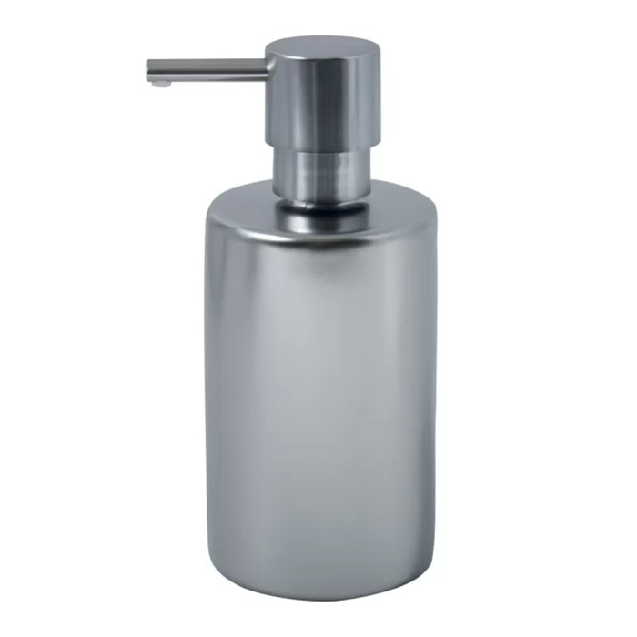 Distributeur de savon Céramique TUBE-MATT Argent mat Spirella