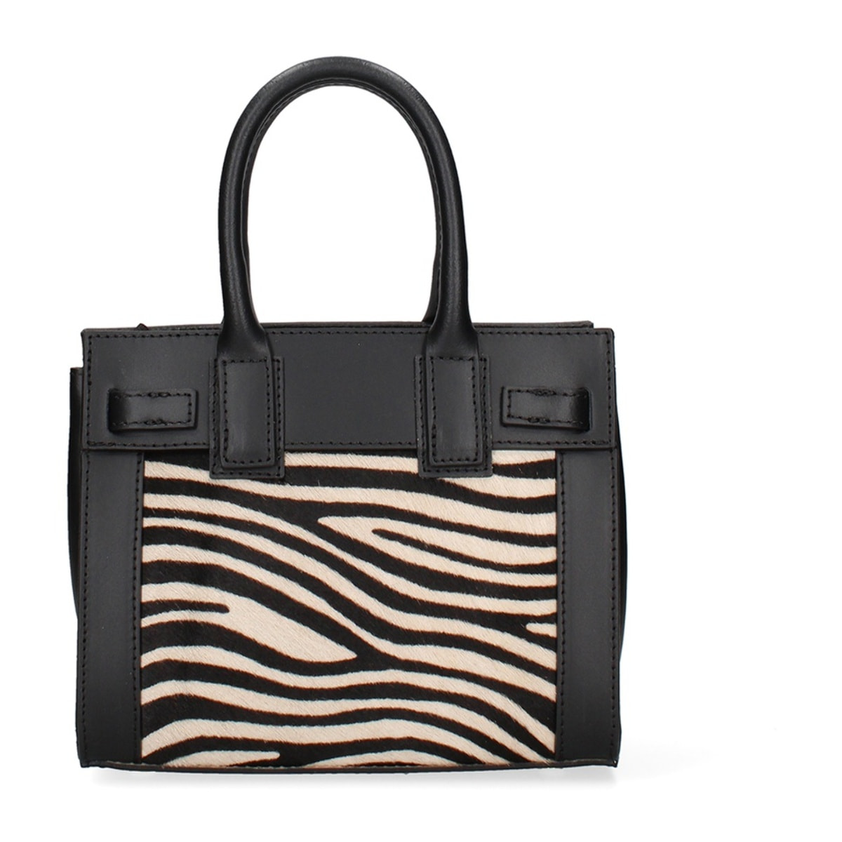 Borsa a mano da donna Made in Italy - Modello Oriana Plus - Vera pelle - 8.5 x 11.5 x 4.0 cm