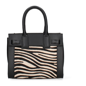 Borsa a mano da donna Made in Italy - Modello Oriana Plus - Vera pelle - 8.5 x 11.5 x 4.0 cm