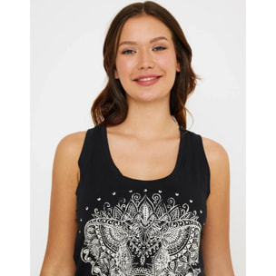 Camiseta Tirantes Estampada - Alcorisa