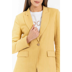 Kocca - Giacca monopetto da donna in lino e cotone Donna