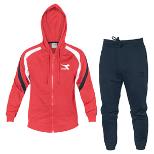 Tuta Uomo DIADORA Cotone Mezza Stagione Cappuccio Full Zip Art.181