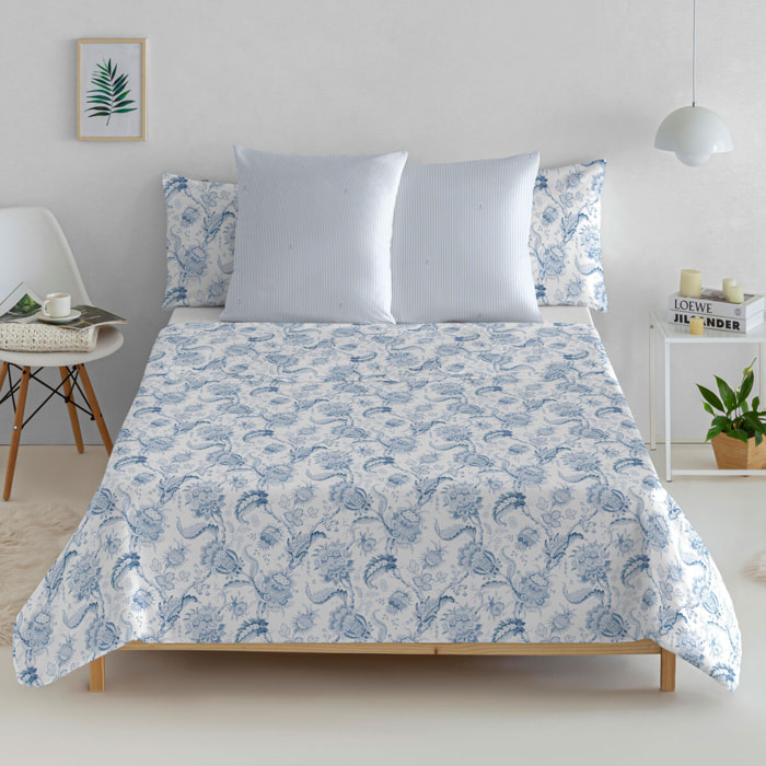 Sábana encimera 100% algodón MALAGA - Disponible en varios tamaños -