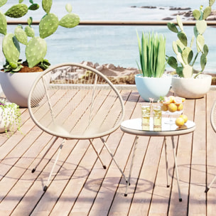 Salon de jardin Acapulco Mono beige Kare Design