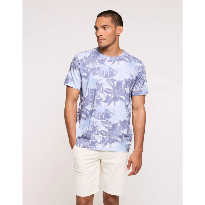 Camiseta Manga Corta Azul - Lumiere