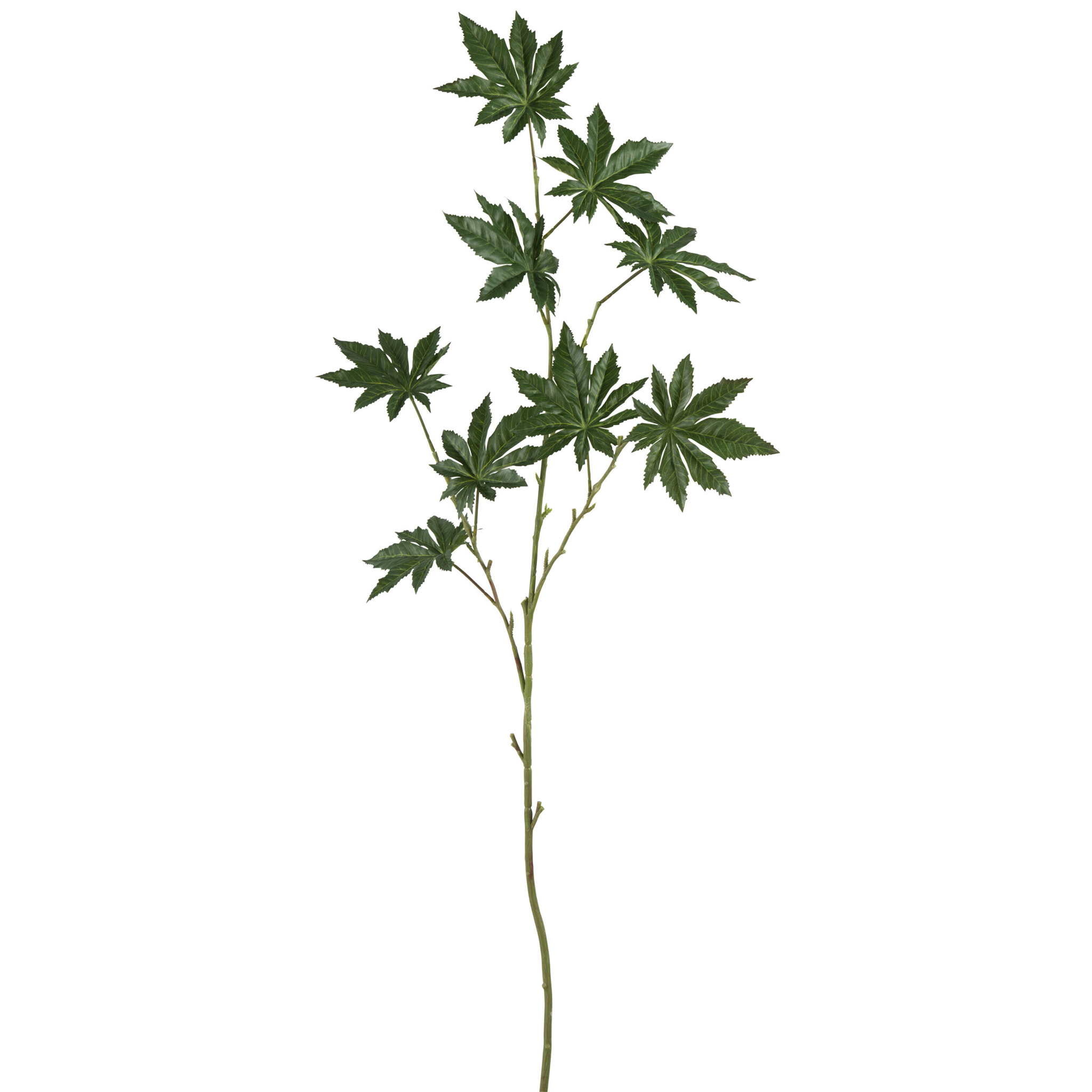 J-Line décoration branche Papayer - plastique - vert - 4 pcs