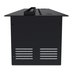 DFVAPO 120 - Inserto Camino Decorativo ad Acqua Senza Calore 120x24x21,5 cm con Effetto Fiamma a LED 3D Nero