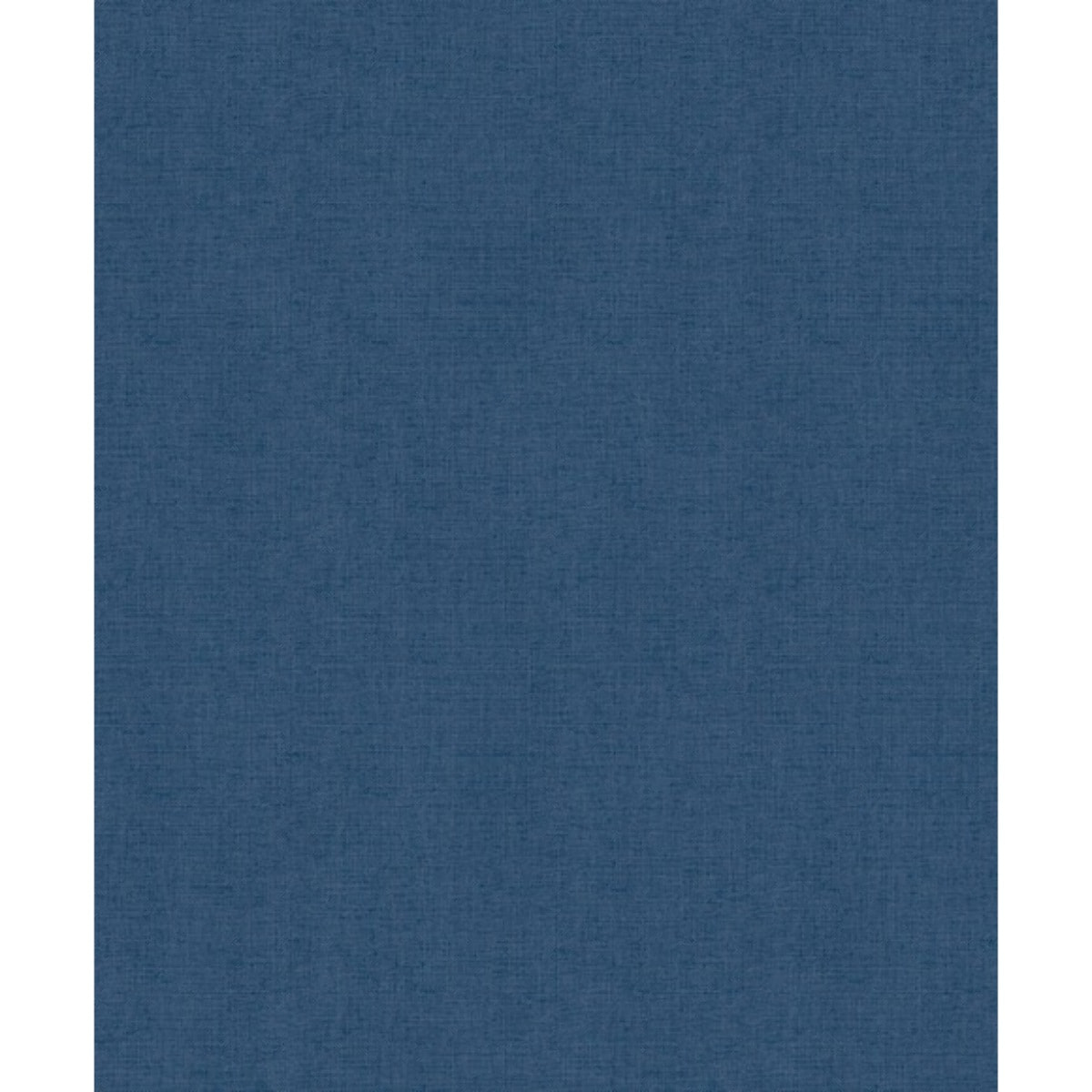 Papier peint uni effet toile lin bleu jean