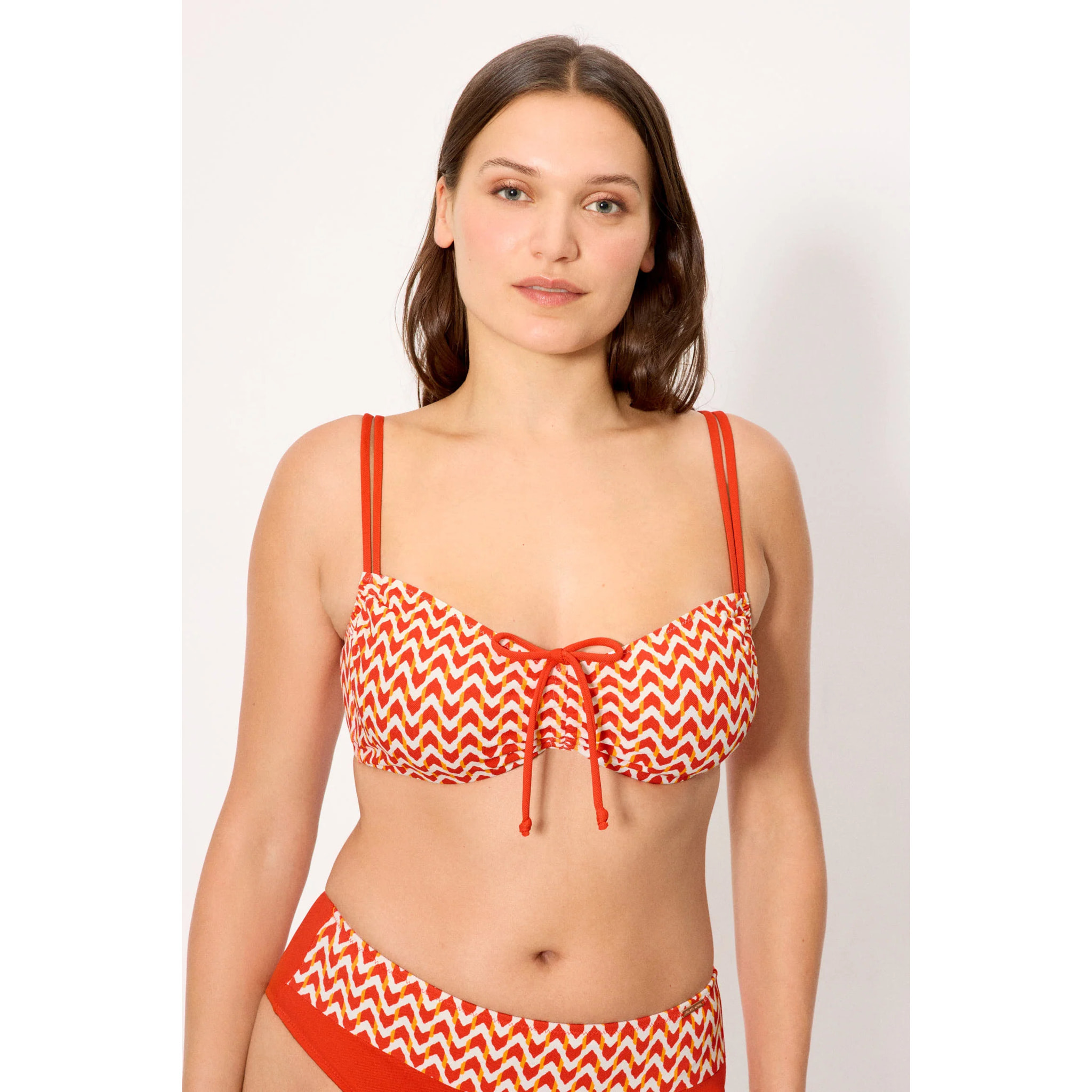 Top bikini contenitivo Arancio