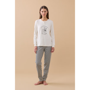 Pigiama donna invernale in caldo cotone articolo dog. Noidinotte