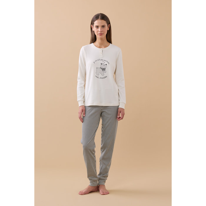 Pigiama donna invernale in caldo cotone articolo dog. Noidinotte