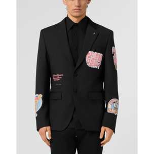 PHILIPP PLEIN Gigolo Fit Blazer Ice Cream Patches