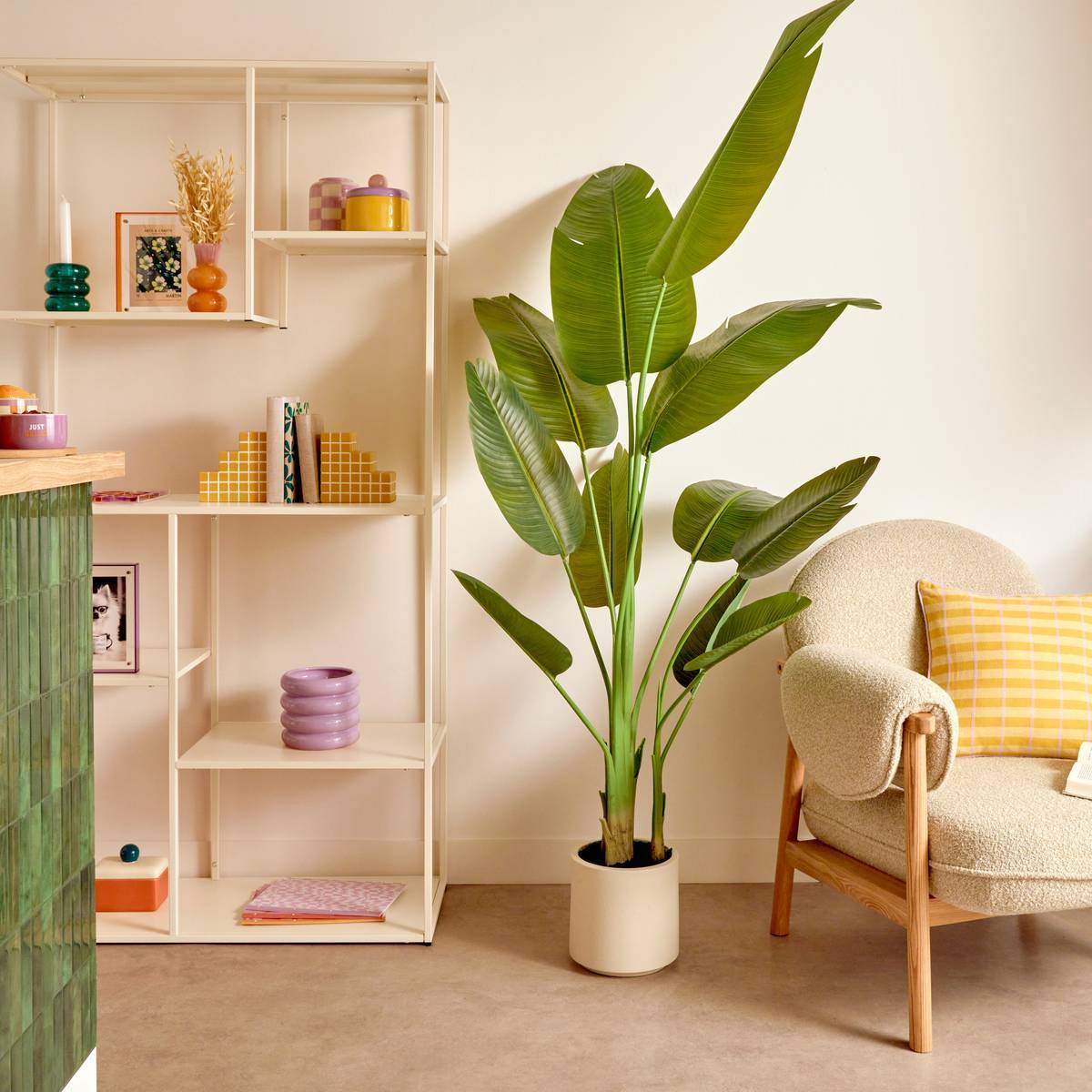 Étagère 6 niveaux Gota beige