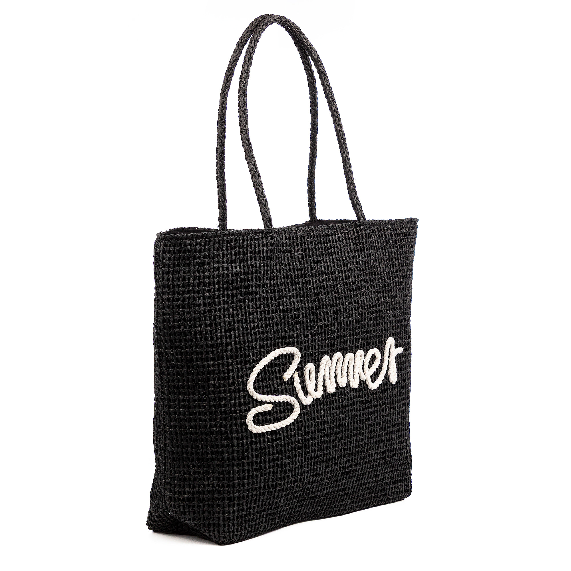 Bérgamo Bolso de mano Mujer. Fabricado en paja trenzada diseño "Summer".