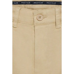 Pantaloni chino slim Moore avorio