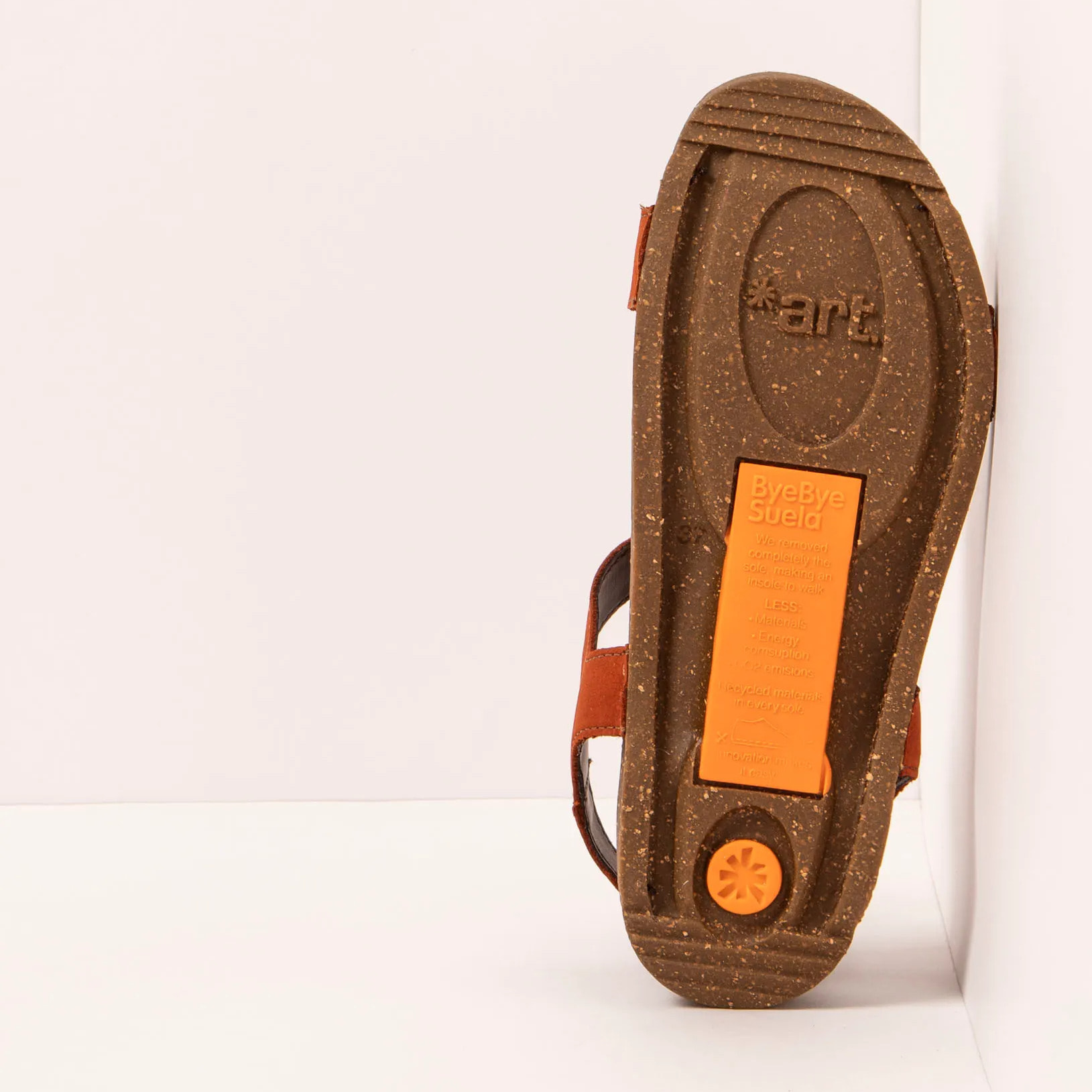 Sandalias 1119 NOBUCK DARK ORANGE/ I BREATHE color Dark orange