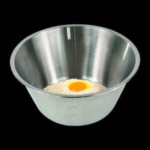 Bassine fond plat -inox - 32 cm