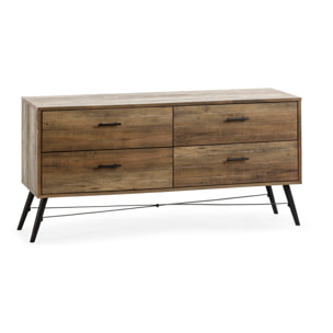 Mueble TV Clavel 4 cajones Color Rustic