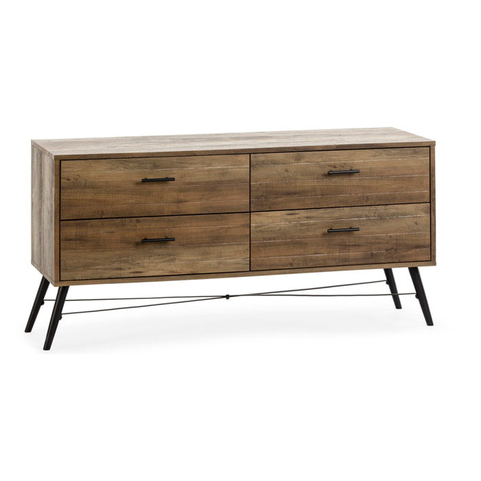 Mueble TV Clavel 4 cajones Color Rustic