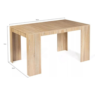 Table console extensible en bois - 1,40 m NOVA