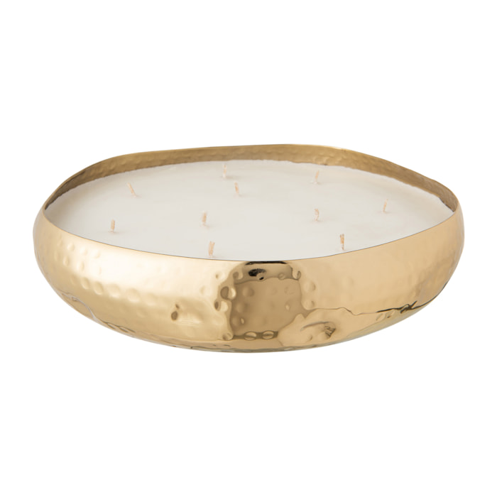 J-Line bougie parfumée M-Chic - métal - or- large - 44H