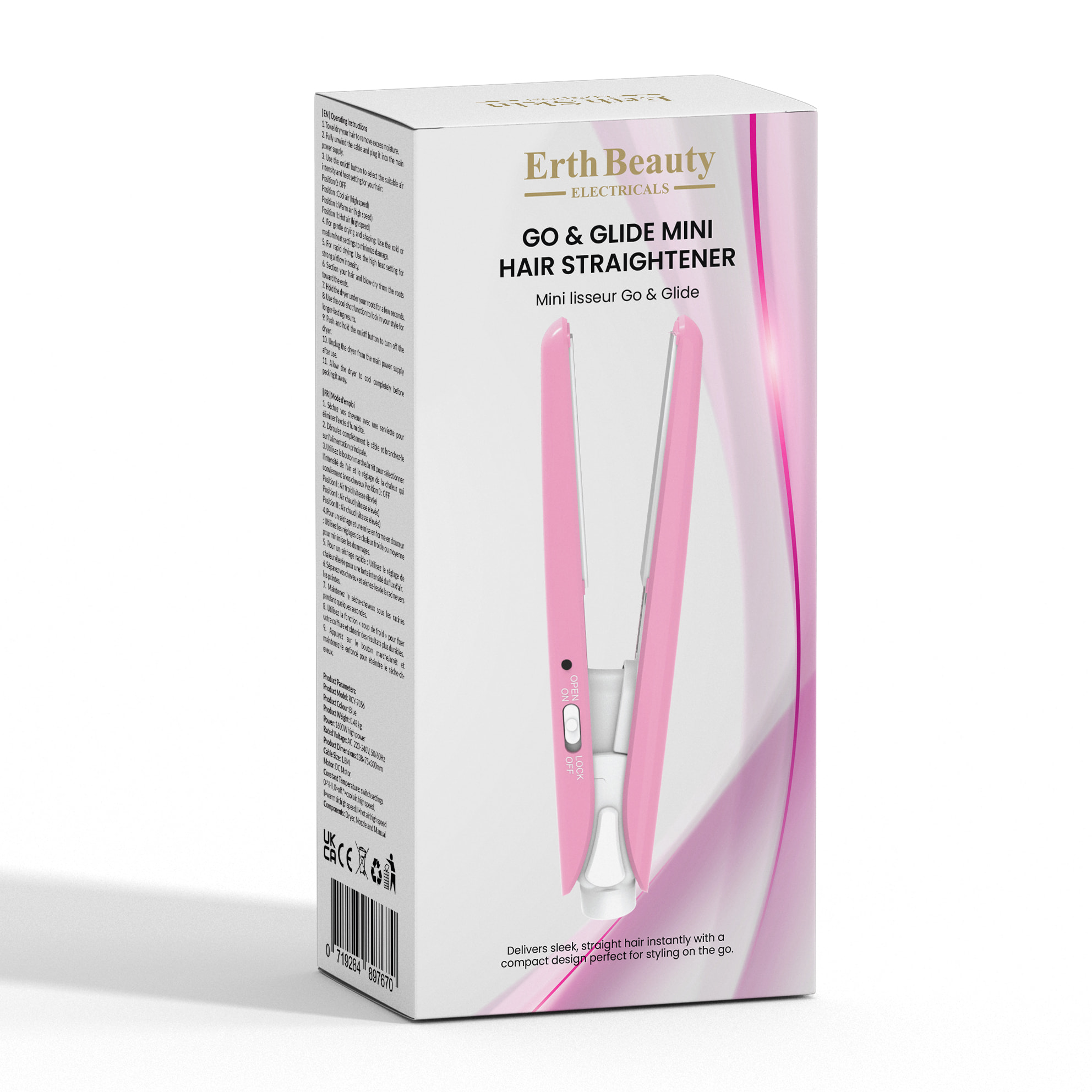 PLANCHA DE PELO GO & GLIDE MINI ROSA