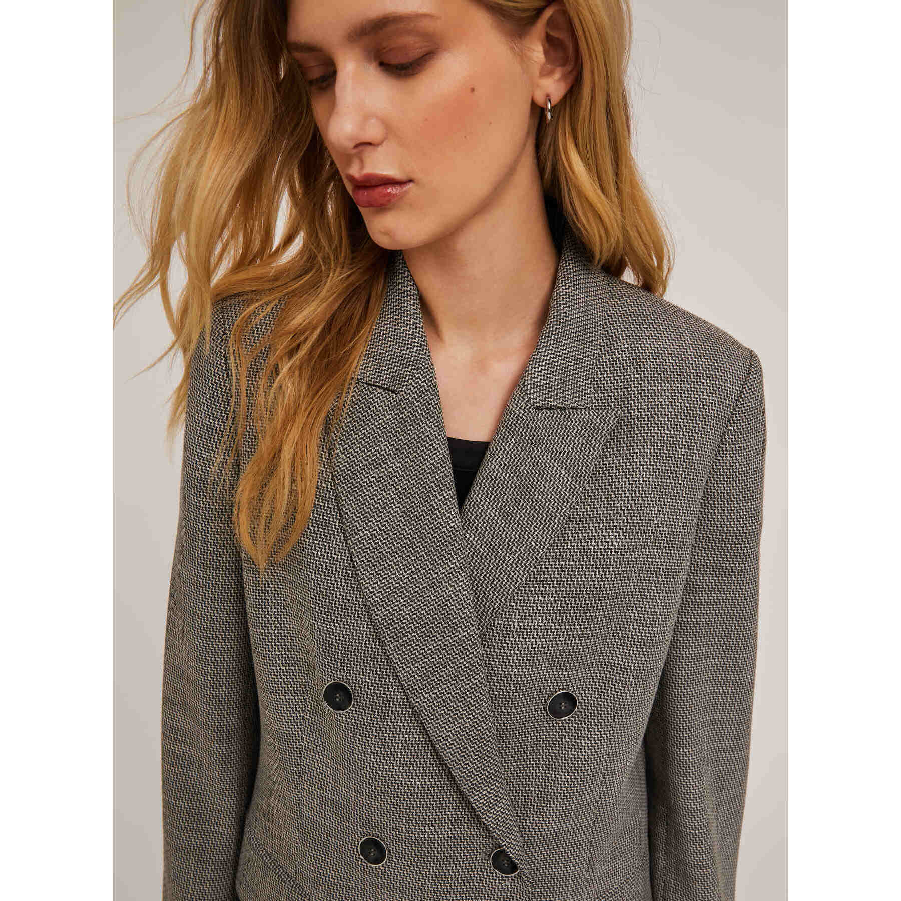 Motivi - Giacca over doppiopetto - Grigio