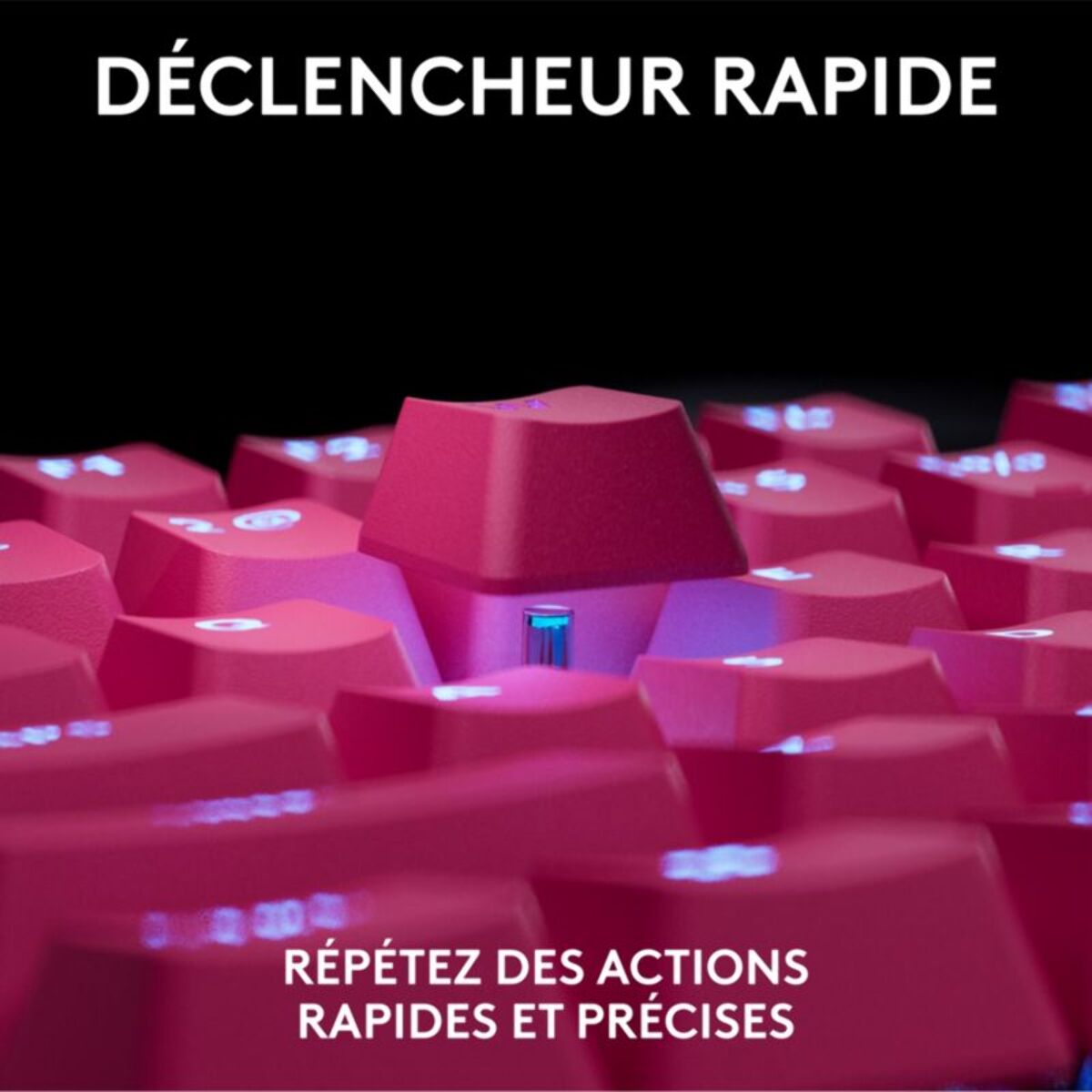 Clavier gamer LOGITECH G Pro X TKL Rapid Magenta
