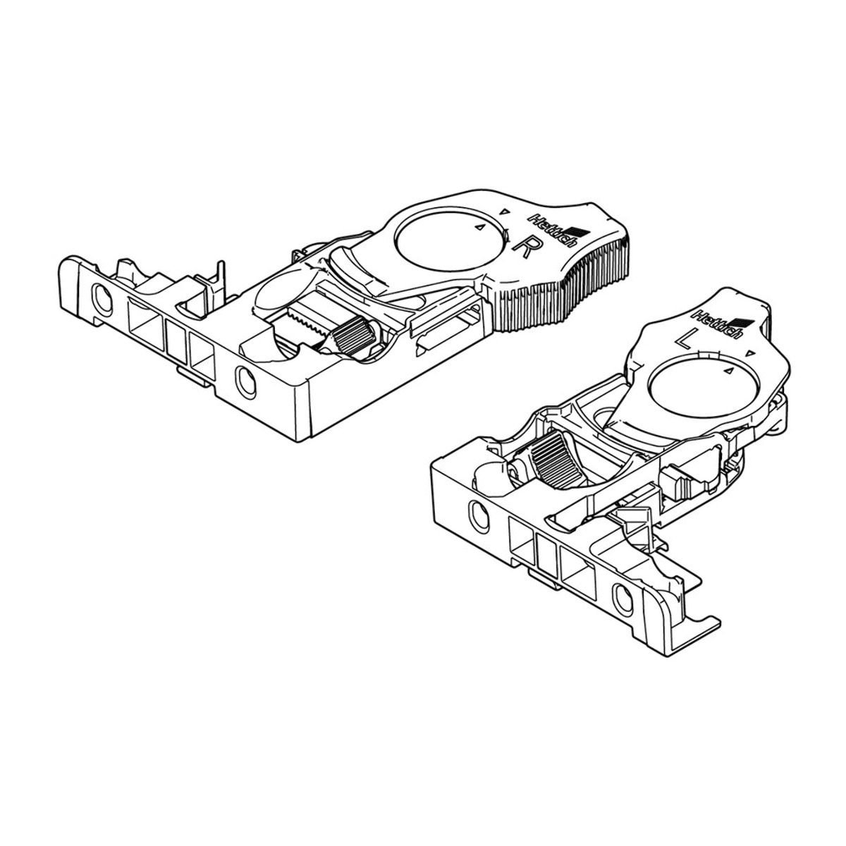Actro Clips YOU, à gauche et à droite - 1 paire - HETTICH - 9320320