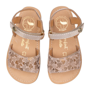 SANDALIA BAREFOOT PIEL CHETTO ESTILO CLÁSICO ORO