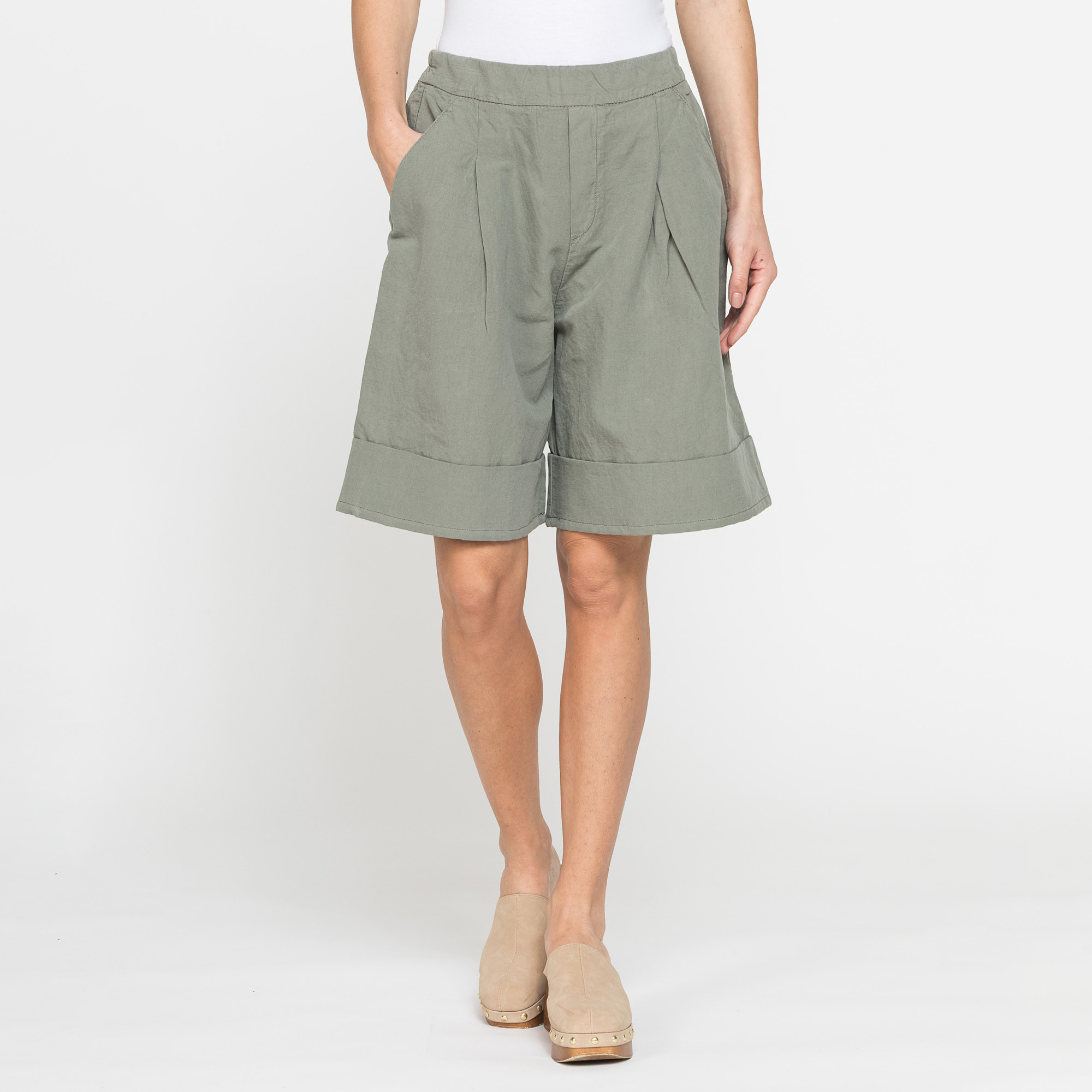 BERMUDA IN MISTO LINO COMFORT FIT