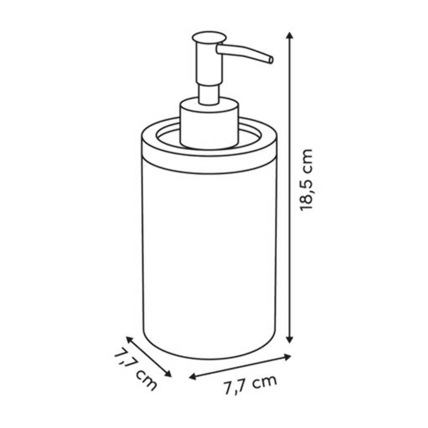 Distributeur de savon Bloom rond 400ml rose