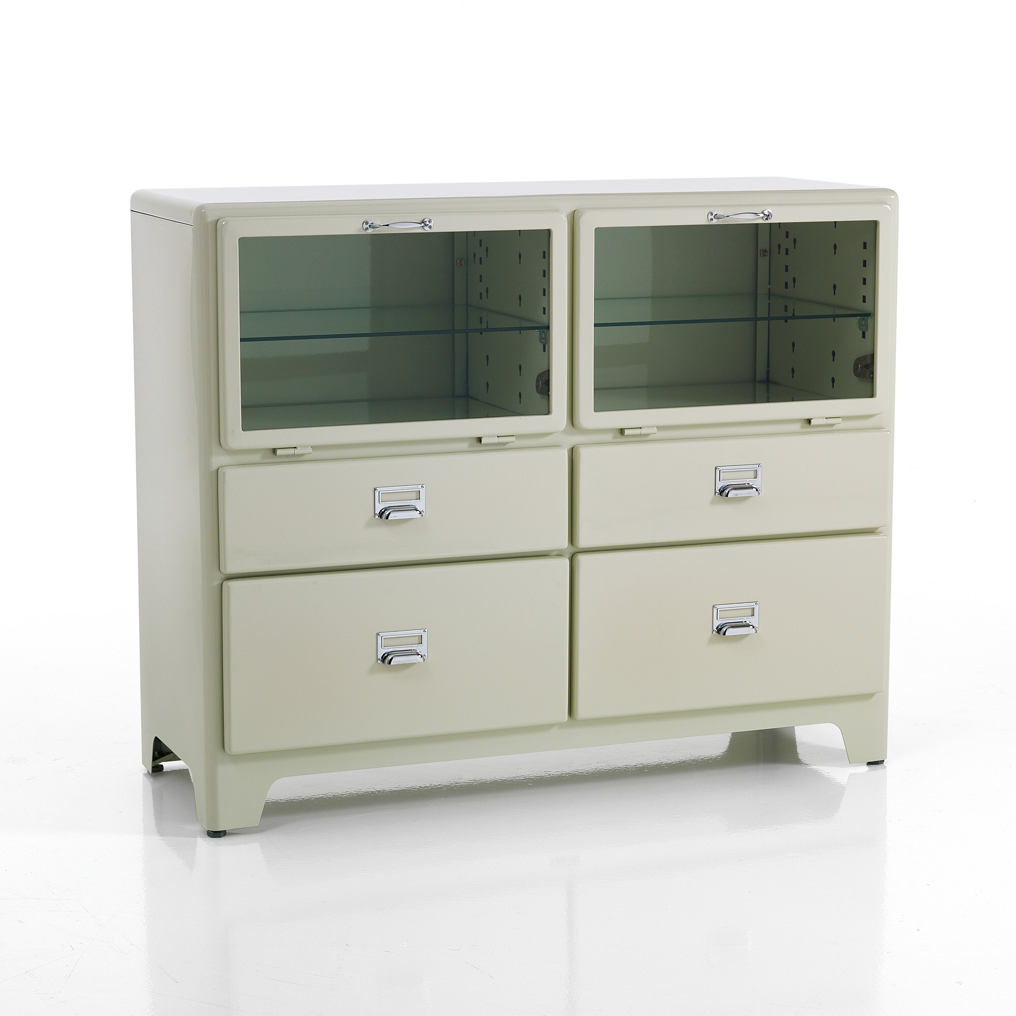 Tomasucci armoire 2 portes 4 tiroirs BLANC NAVY