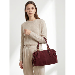 Borsa a mano da donna Made in Italy - Modello Lumena Lux - 100% pelle - 20.0 x 21.0 x 33.0 cm