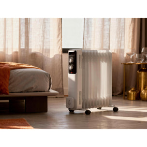 Radiador de aceite con tres potencias y termostato regulable SOLEIL 2500 PURLINE 2500 W
