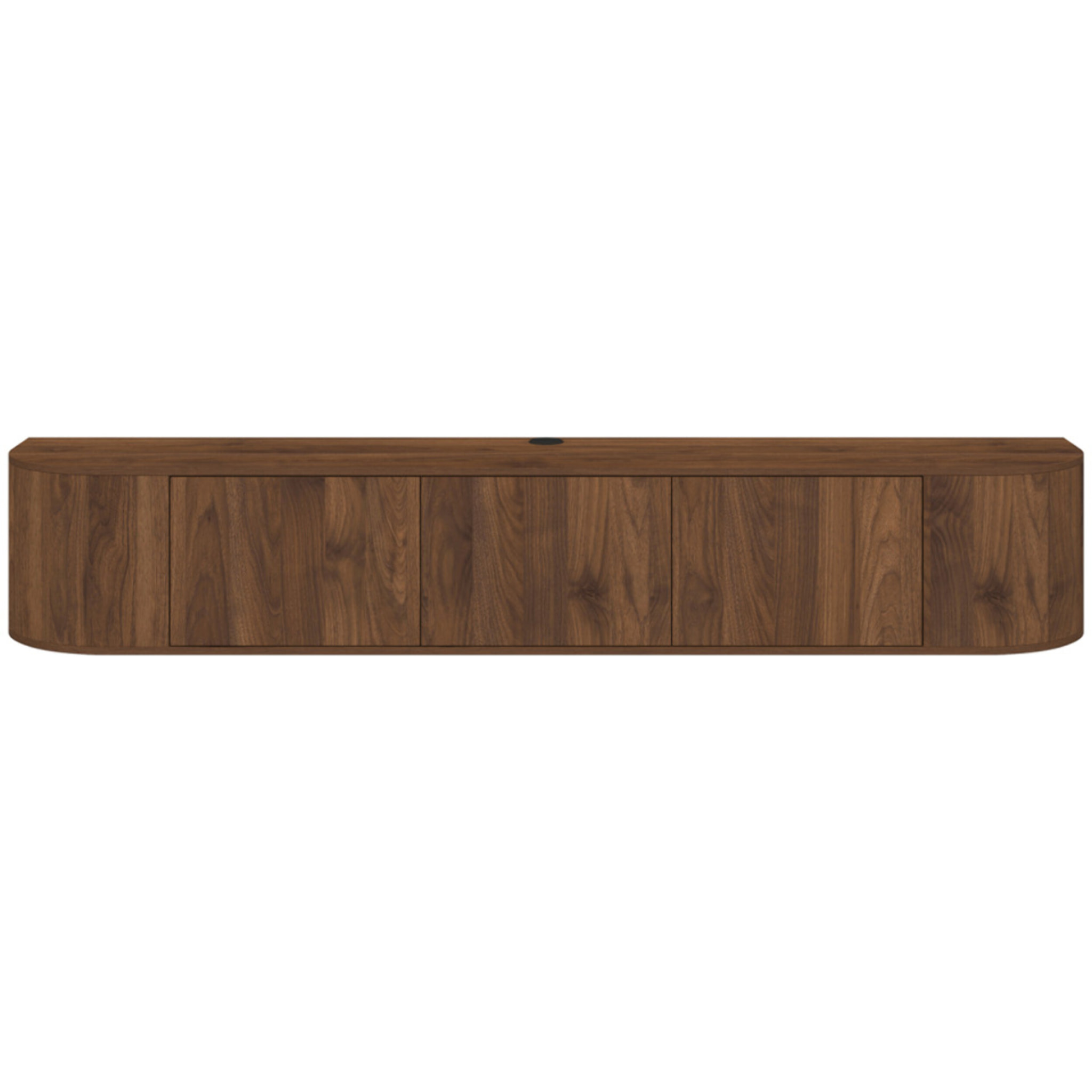 Meuble TV suspendu Elora effet noyer 180cm
