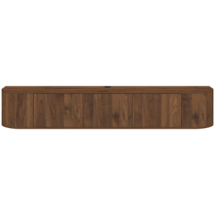 Meuble TV suspendu Elora effet noyer 180cm