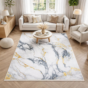 Tapis salon et chambre tissé motif abstrait DUMO