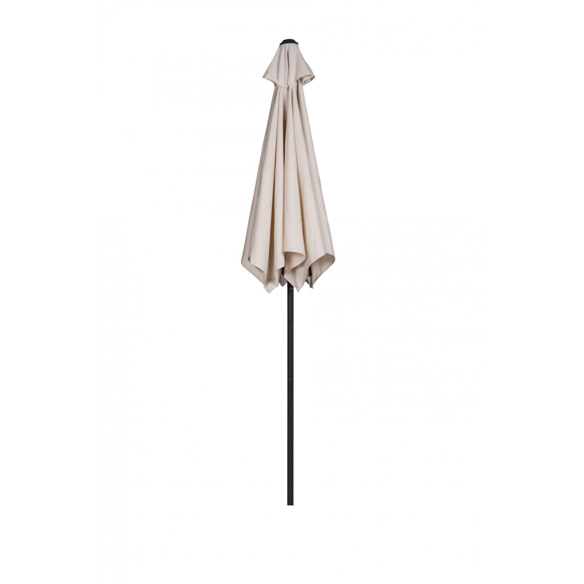 Ombrellone in alluminio con manovella, 230 x 230 x 200, Beige
